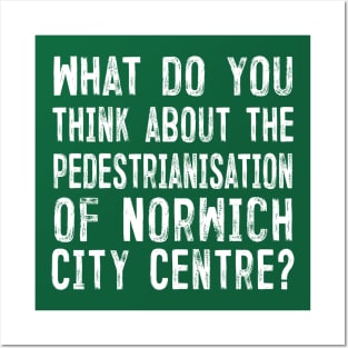 What do you think about the pedestrianisation of Norwich City Centre? Posters and Art